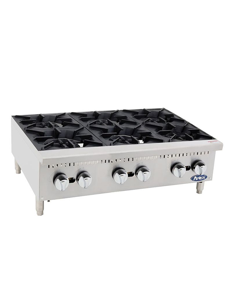 Cookrite ATHP-36-6 6 Burner Cook Tops - Natural Gas/LPG