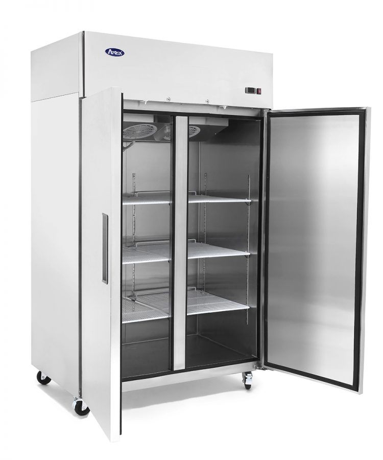 2 Doors Commercial Upright Fridges Top Mounted | Atosa | MBF8005