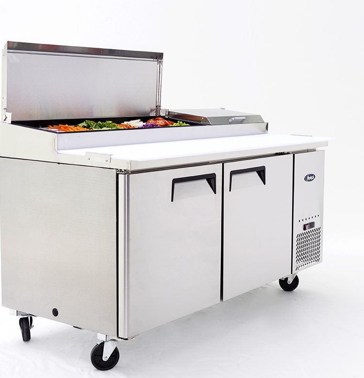 Commercial Pizza Prep Fridges Double Door | Atosa | MPF8202