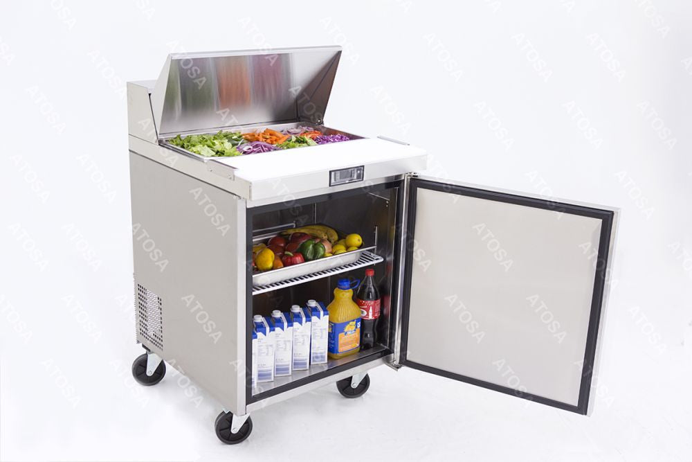 Commercial Salad Bar Fridges Single Door | Atosa | MSF8301