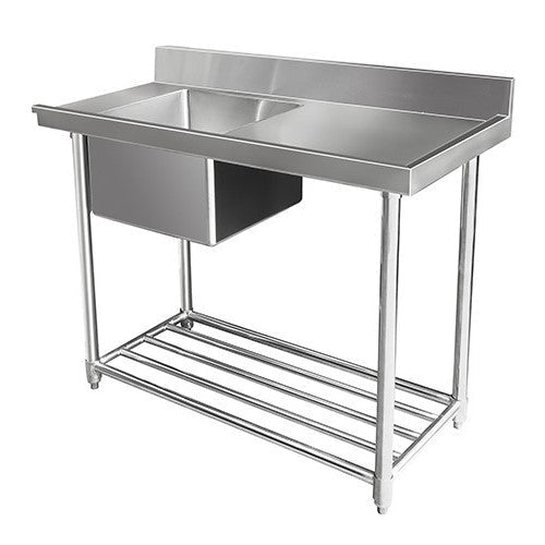 Mixrite Stainless Steel Dishwasher Single Inlet Right Sink - 700mmD WSS17120R