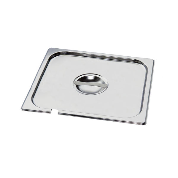 Mixrite 2/1 Lids with cut for spoon 6 x Stainless Steel Lids with Cut for Spoon 650x530 mm P21000