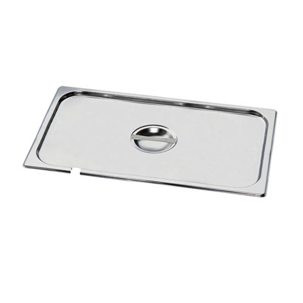 Mixrite 1/4 Lids with cut for spoon 24 x Stainless Steel Lids with Cut for Spoon 265x162 mm P14000
