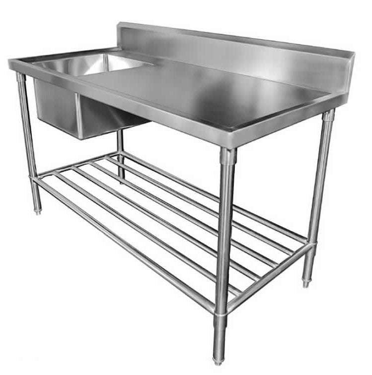 Mixrite Sink Bench with Splashback 1200 x 700 x 900 mm SS1712L