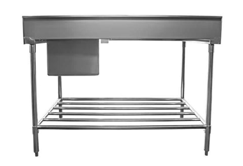 Mixrite Sink Bench with Splashback 1200 x 600 x 900 mm SS1612L