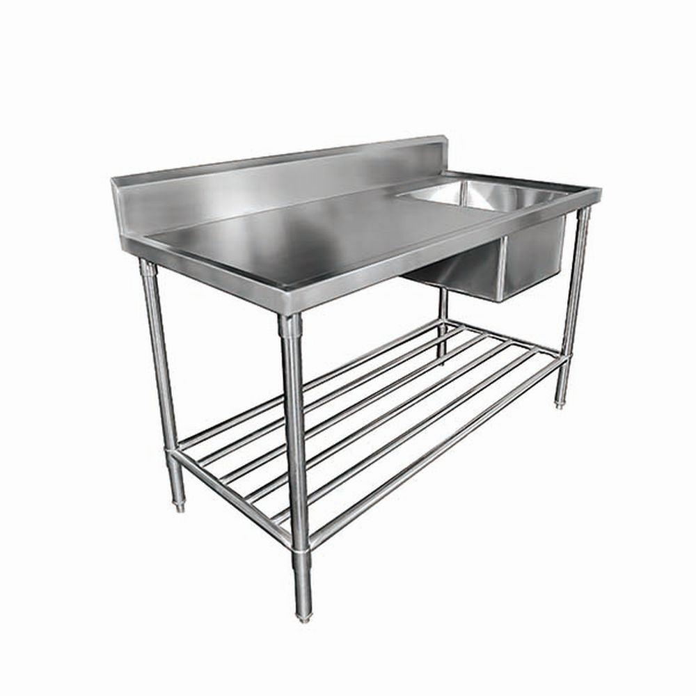 Mixrite Sink Bench with Splashback 1200 x 600 x 900 mm SS1612R