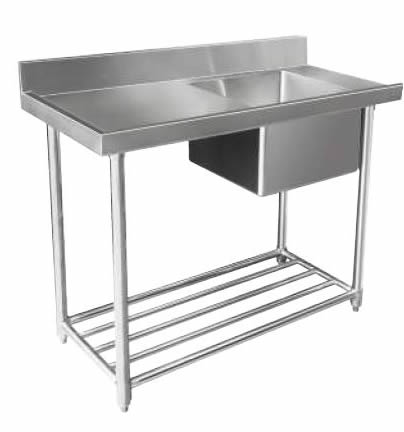 Mixrite Stainless Steel Dishwasher Single Inlet Right Sink - 600mmD WSS16120R