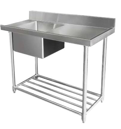Mixrite Stainless Steel Dishwasher Single Inlet Left Sink - 700mmD WSS17120L