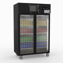 Thermaster Double Door Upright Display Fridge (black) SUCG1000B