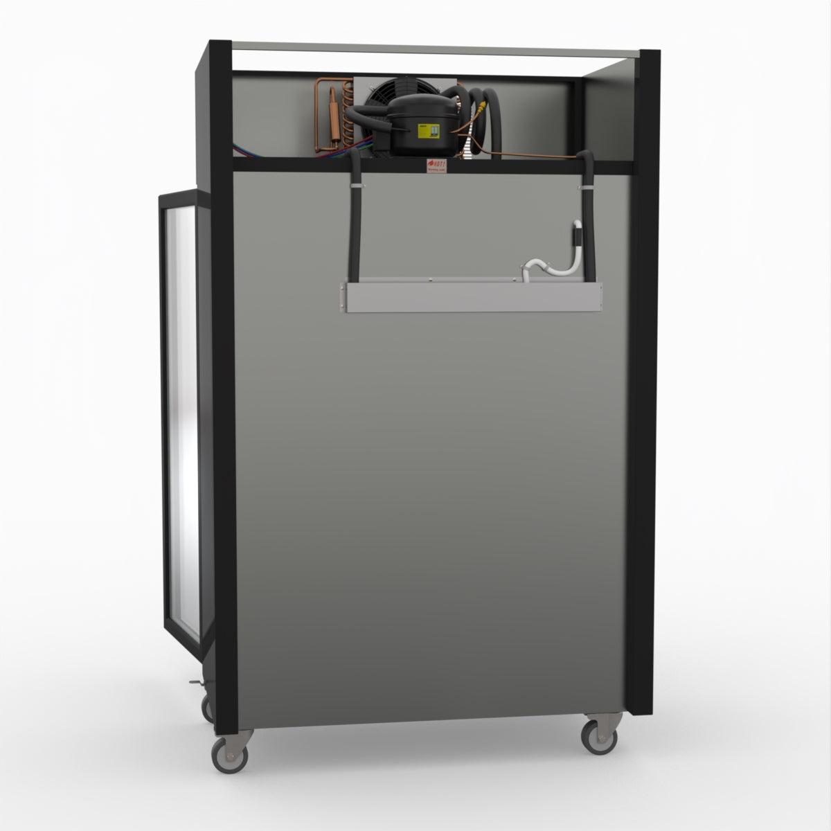 Thermaster Double Door Upright Display Fridge (black) SUCG1000B