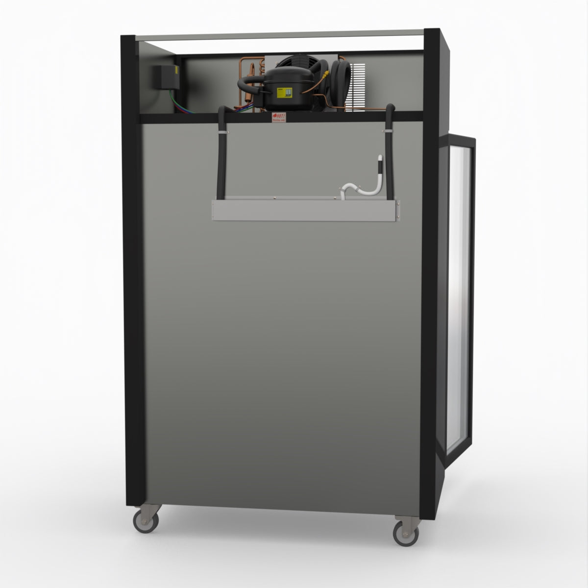 Thermaster Double Door Upright Display Fridge (black) SUCG1000B