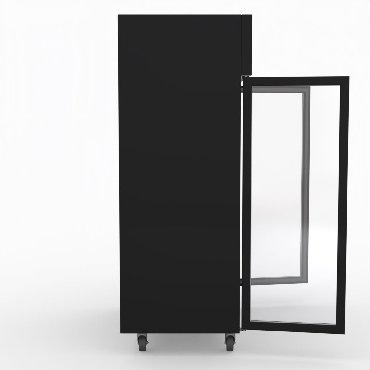 Thermaster Double Door Upright Display Fridge (black) SUCG1000B