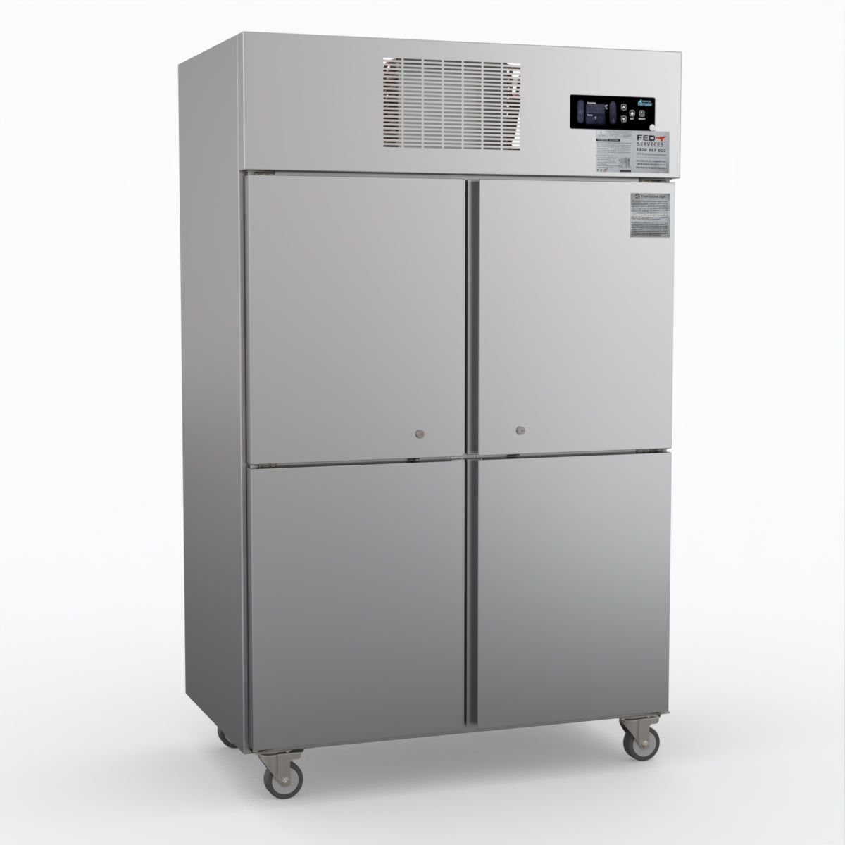 Thermaster Tropical 4 X Half Door Ss Freezer SUF1000