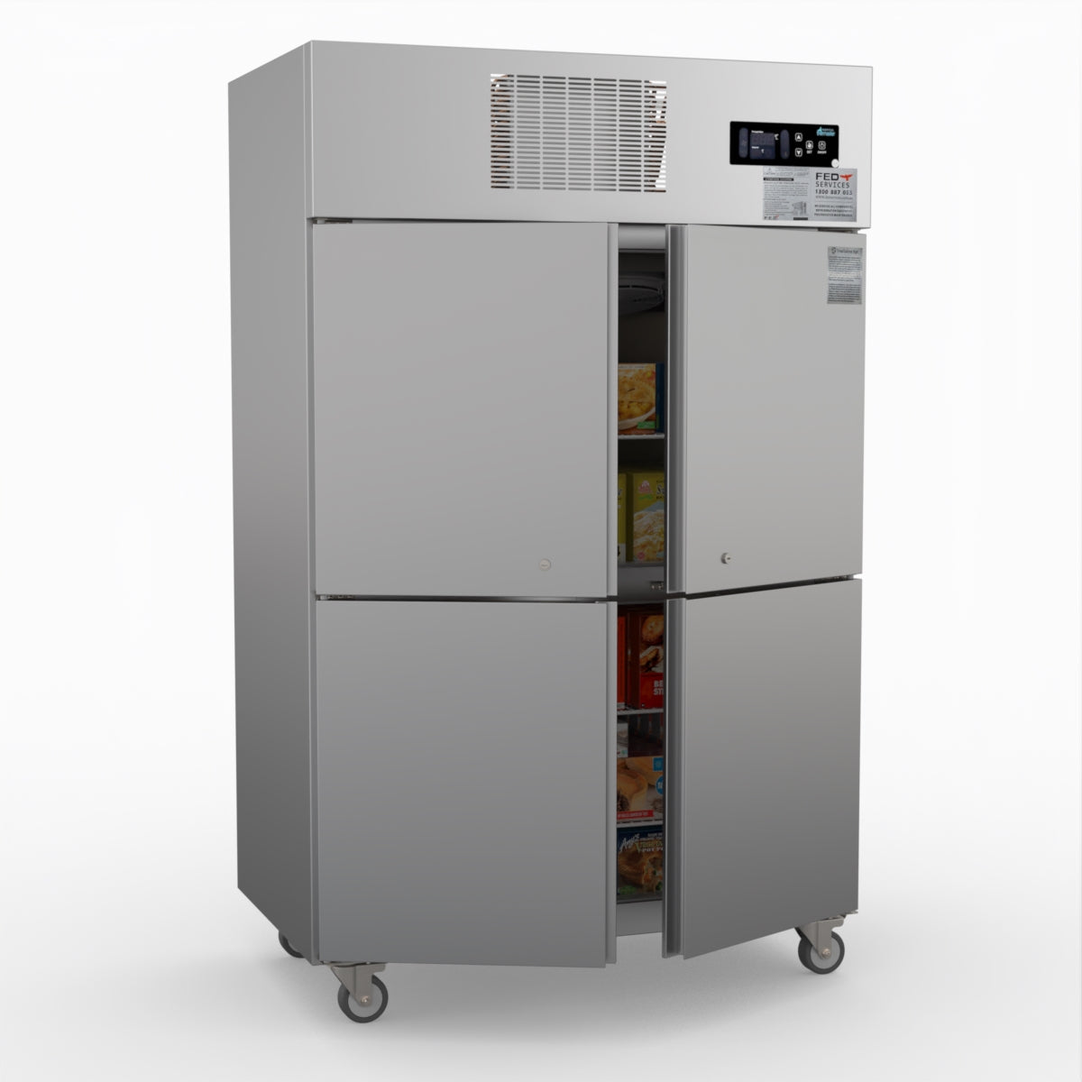 Thermaster Tropical 4 X Half Door Ss Freezer SUF1000