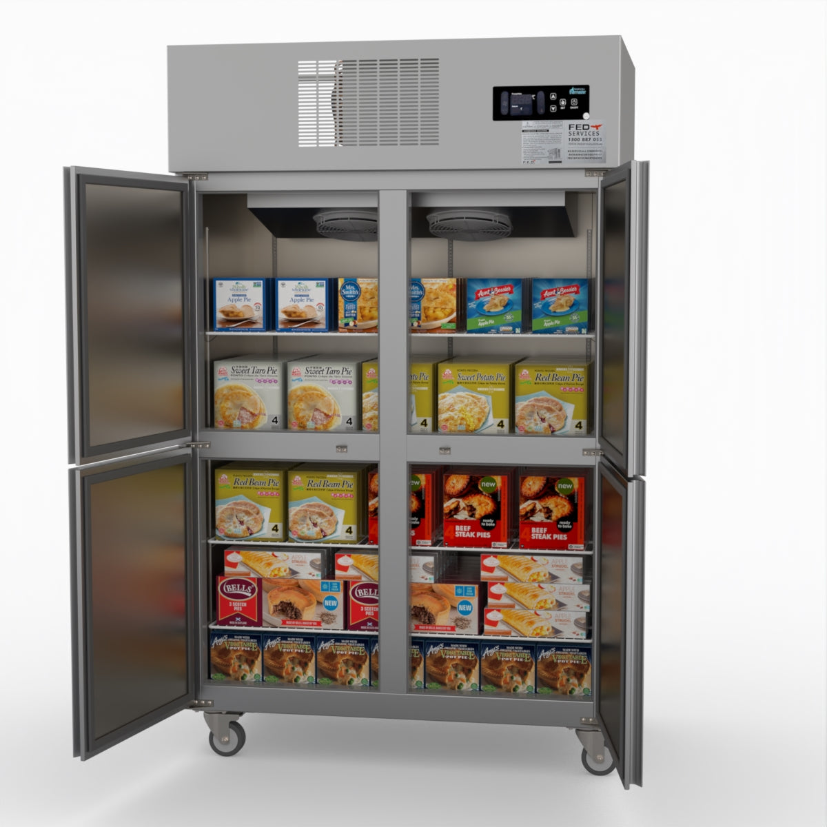 Thermaster Tropical 4 X Half Door Ss Freezer SUF1000