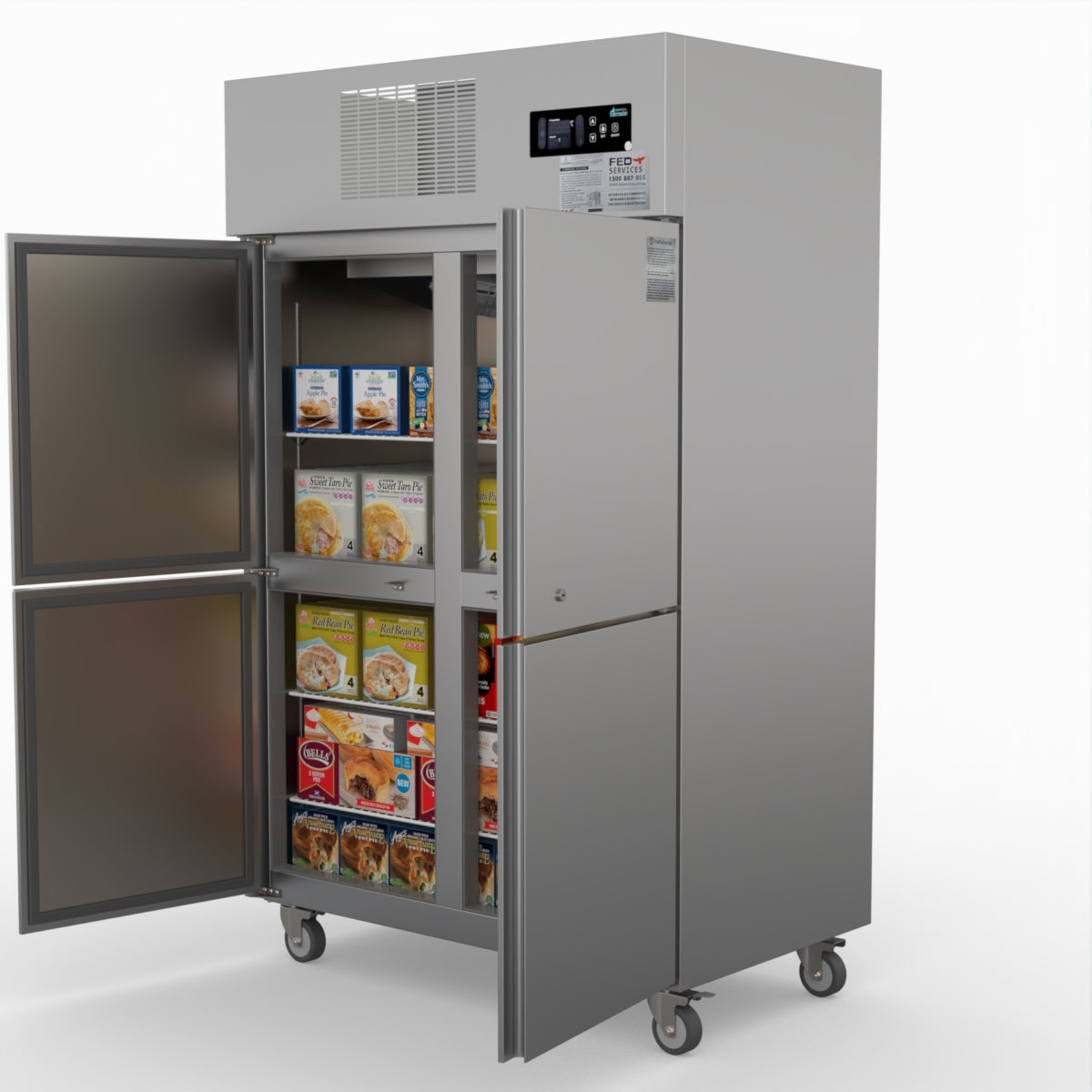 Thermaster Tropical 4 X Half Door Ss Freezer SUF1000