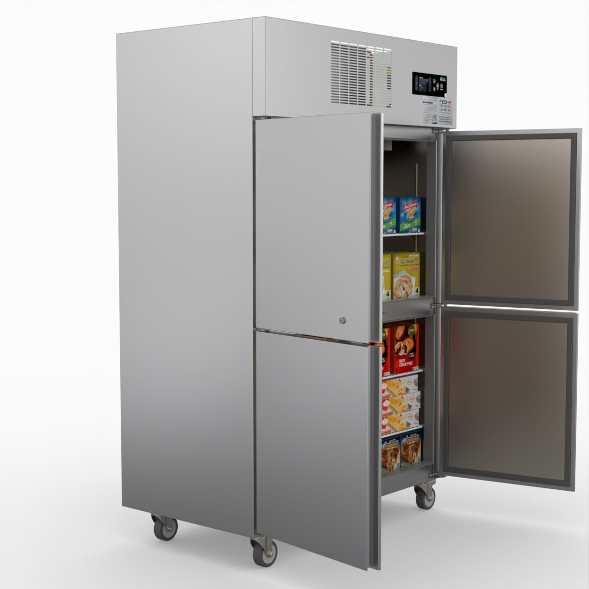 Thermaster Tropical 4 X Half Door Ss Freezer SUF1000