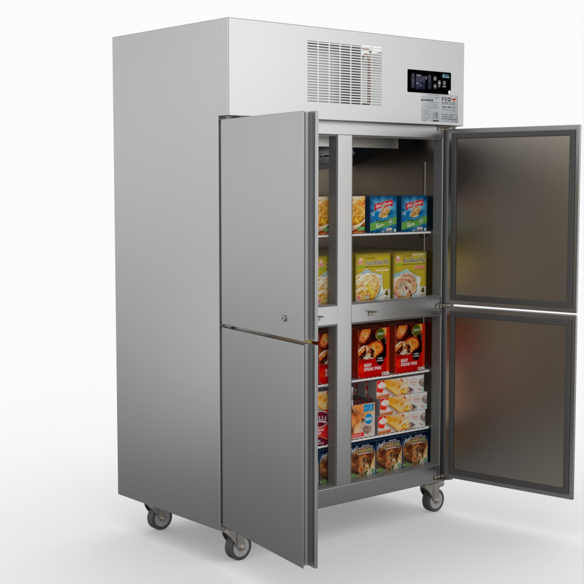 Thermaster Tropical 4 X Half Door Ss Freezer SUF1000
