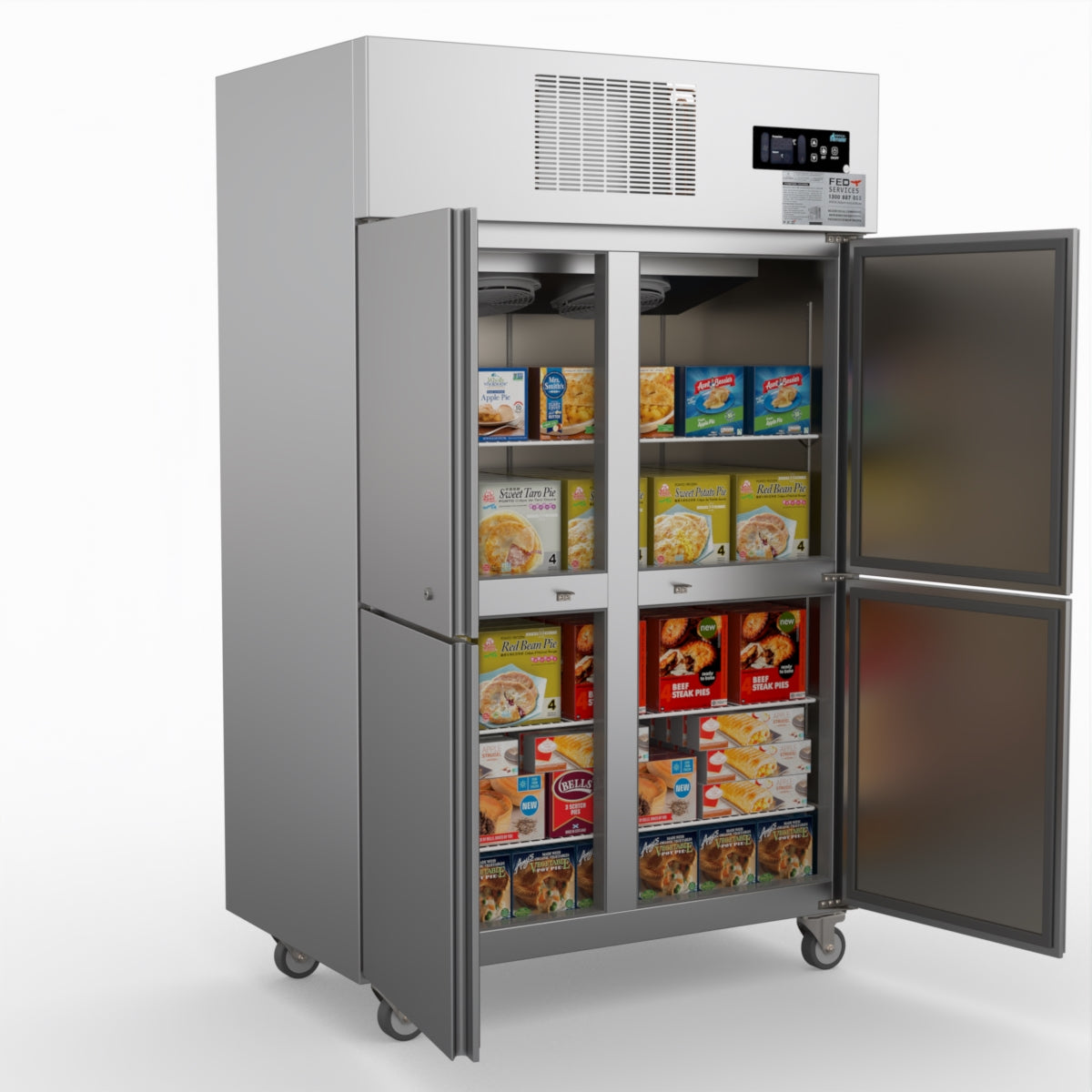 Thermaster Tropical 4 X Half Door Ss Freezer SUF1000