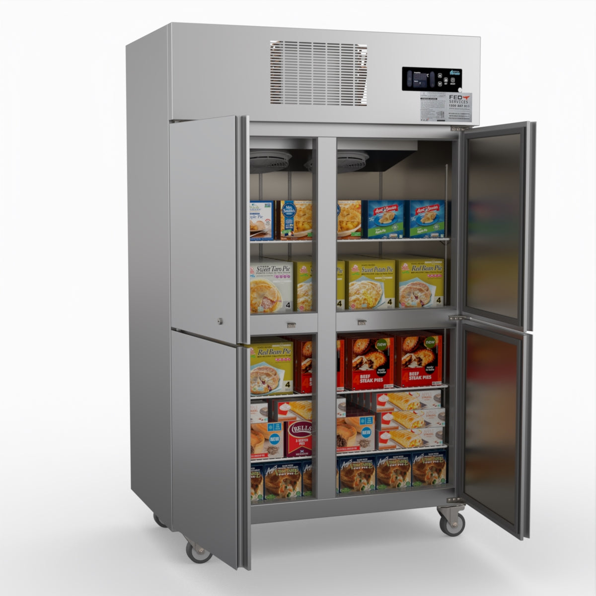Thermaster Tropical 4 X Half Door Ss Freezer SUF1000
