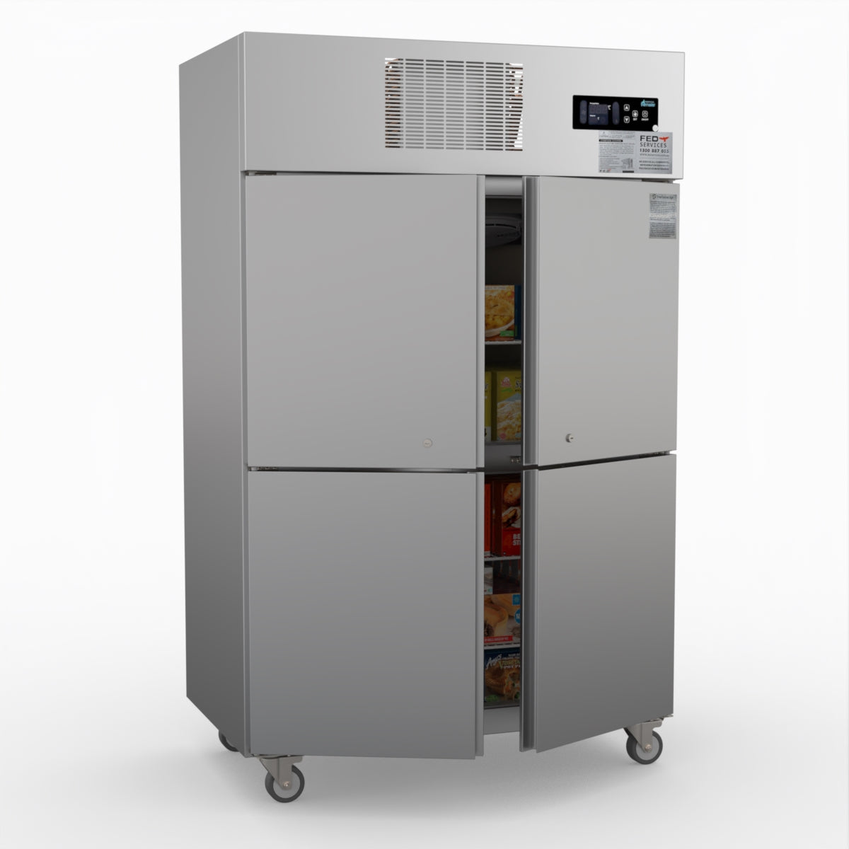 Thermaster Tropical 4 X Half Door Ss Freezer SUF1000