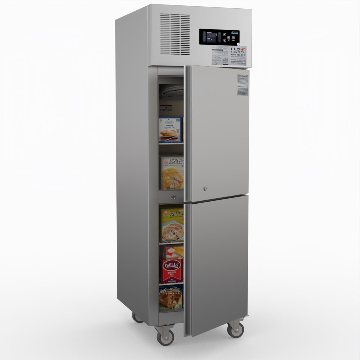 Thermaster Tropical 2 X Half Door Ss Freezer SUF500