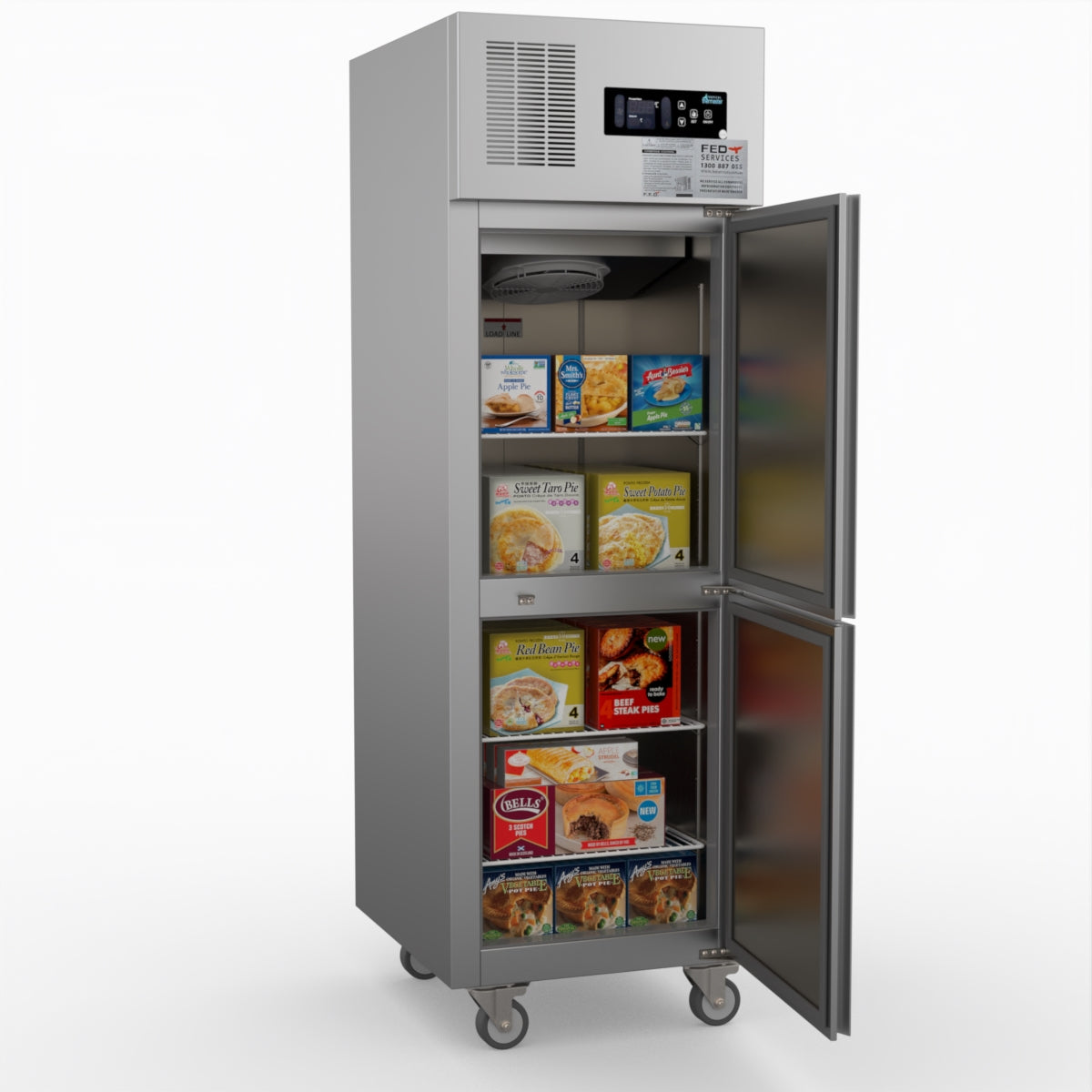 Thermaster Tropical 2 X Half Door Ss Freezer SUF500