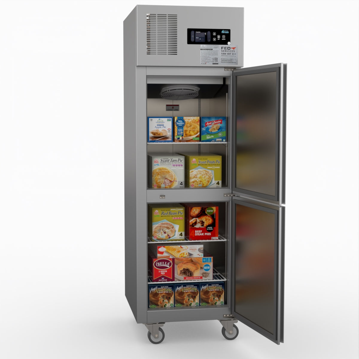 Thermaster Tropical 2 X Half Door Ss Freezer SUF500