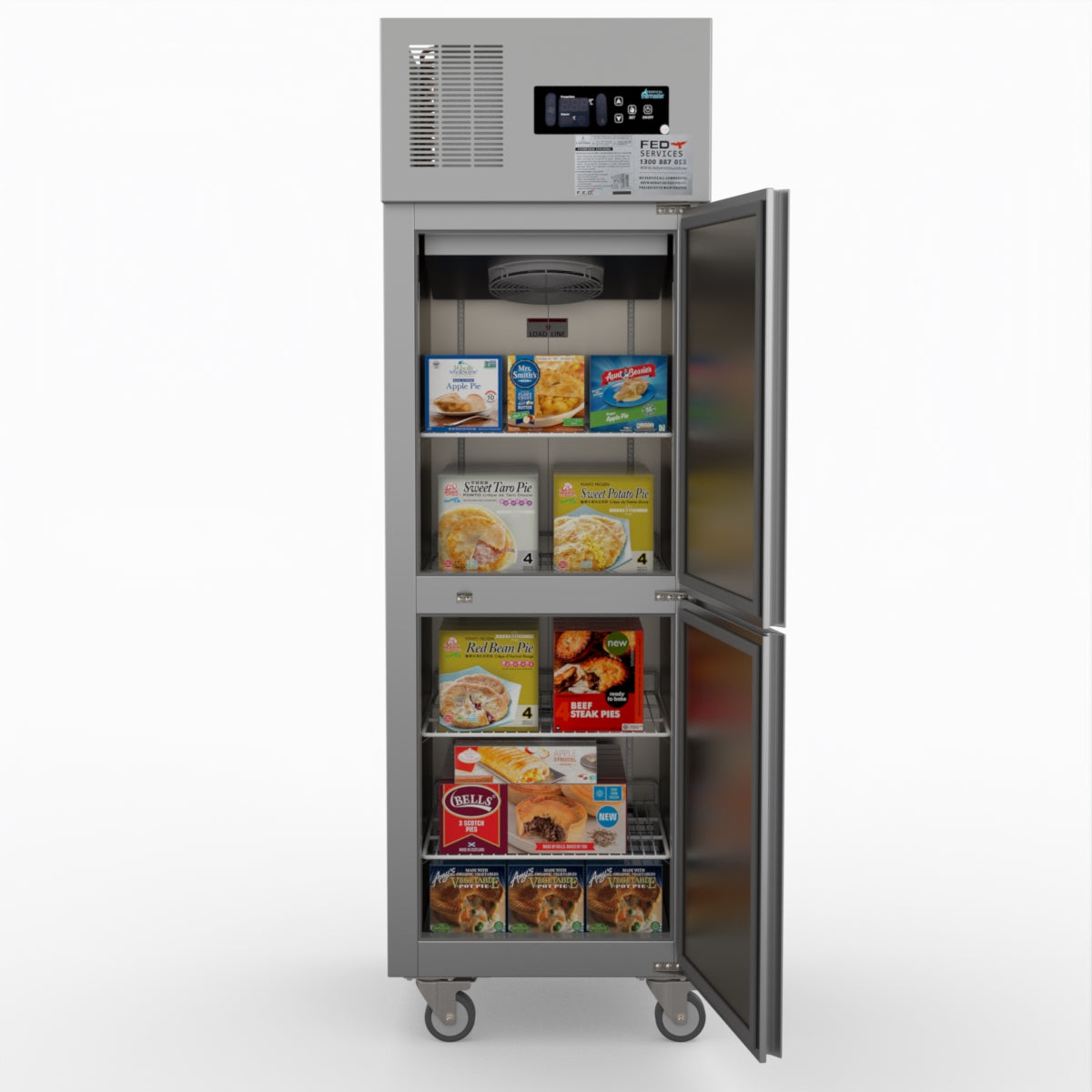 Thermaster Tropical 2 X Half Door Ss Freezer SUF500