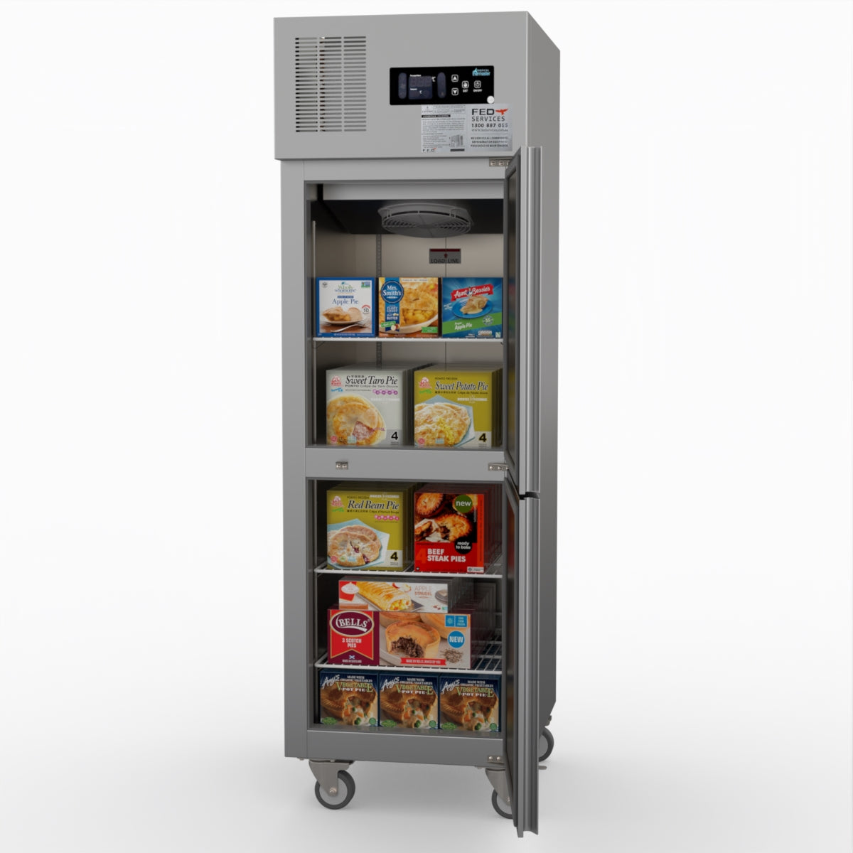 Thermaster Tropical 2 X Half Door Ss Freezer SUF500