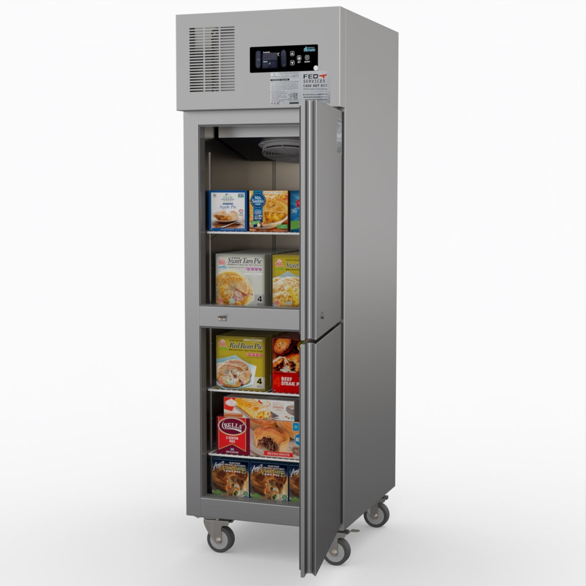 Thermaster Tropical 2 X Half Door Ss Freezer SUF500