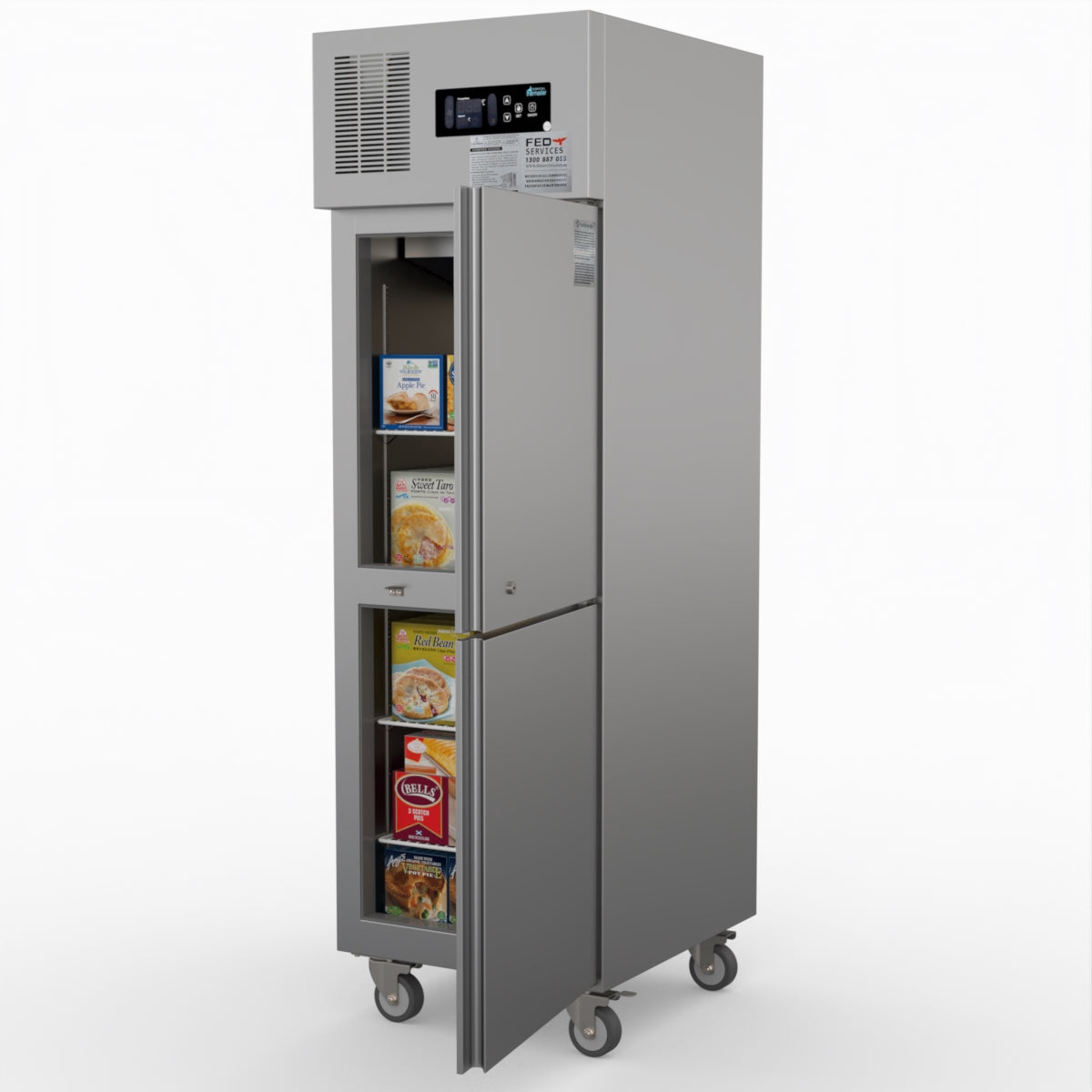 Thermaster Tropical 2 X Half Door Ss Freezer SUF500