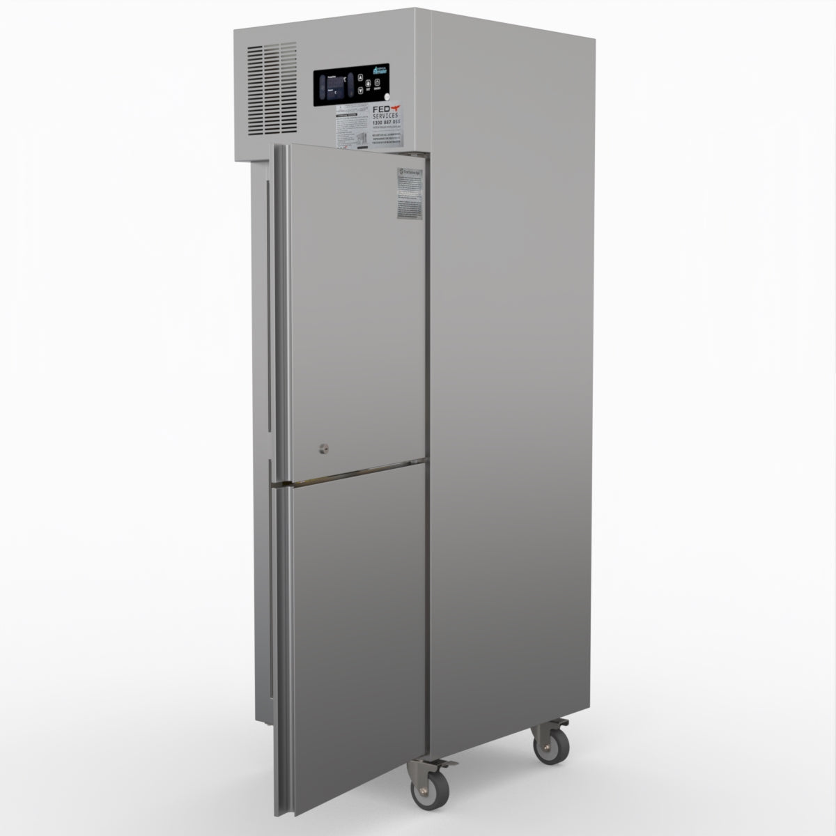 Thermaster Tropical 2 X Half Door Ss Freezer SUF500
