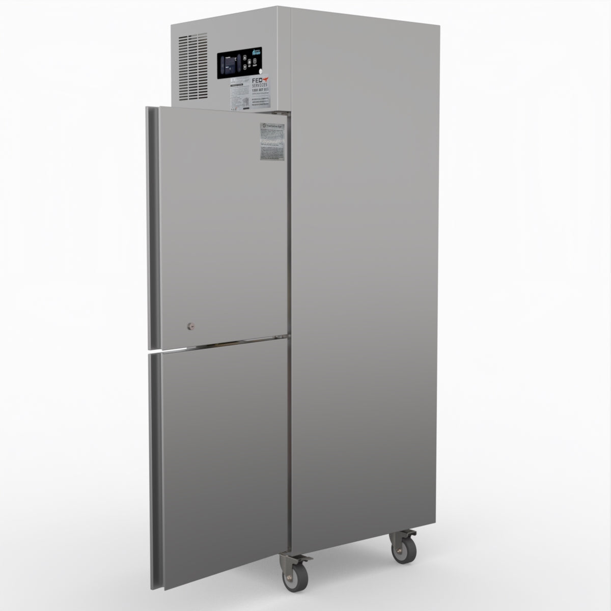 Thermaster Tropical 2 X Half Door Ss Freezer SUF500