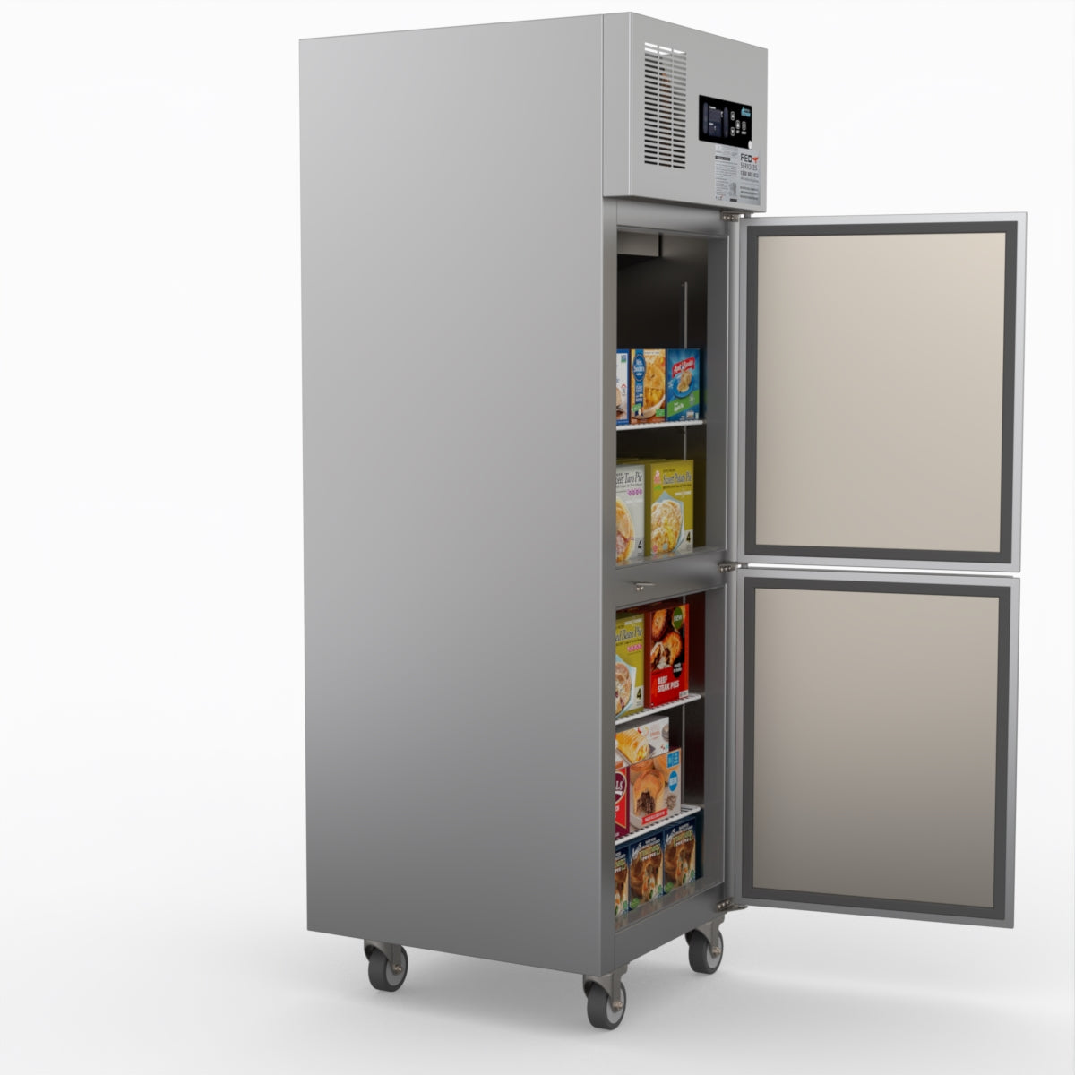 Thermaster Tropical 2 X Half Door Ss Freezer SUF500