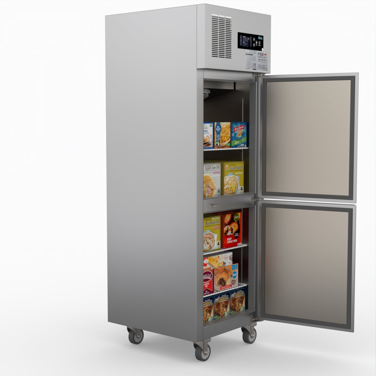 Thermaster Tropical 2 X Half Door Ss Freezer SUF500