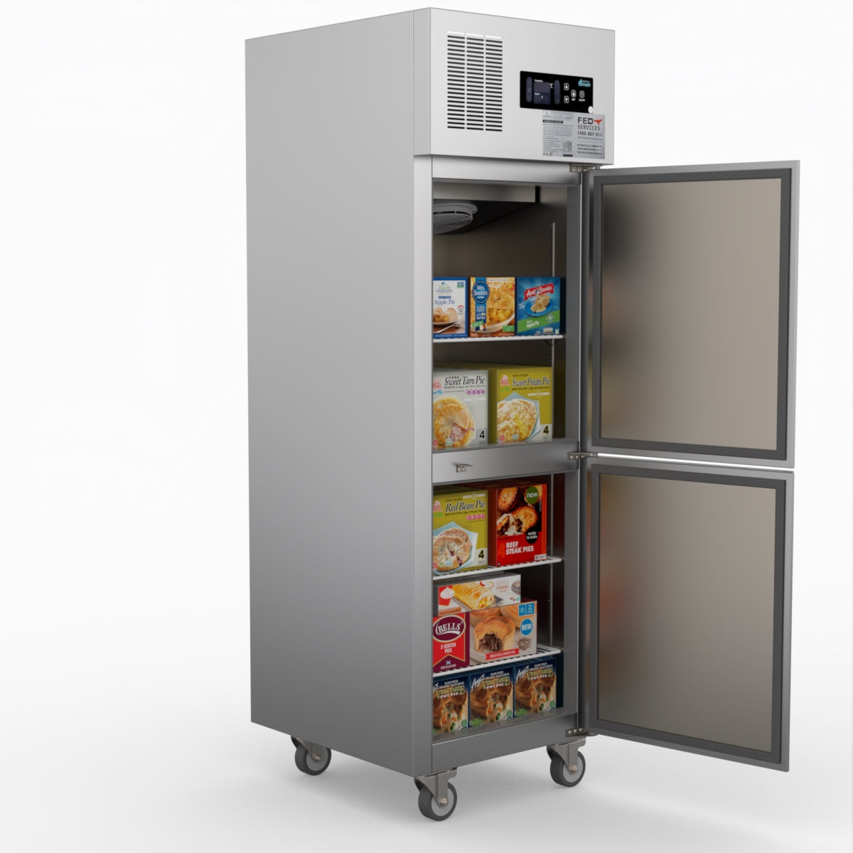 Thermaster Tropical 2 X Half Door Ss Freezer SUF500