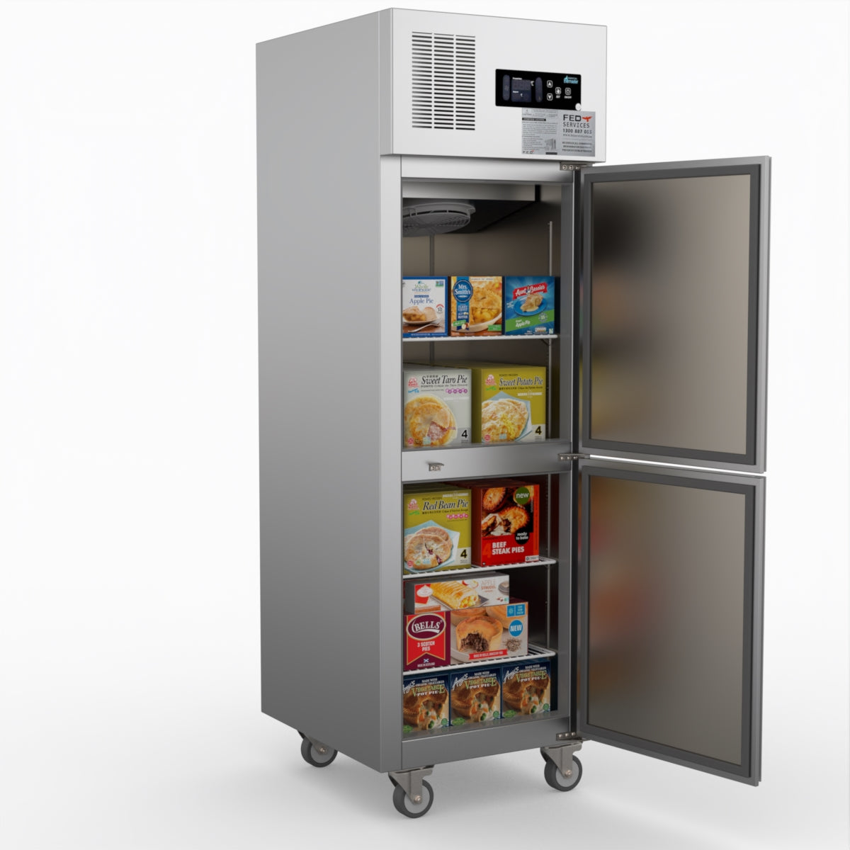 Thermaster Tropical 2 X Half Door Ss Freezer SUF500