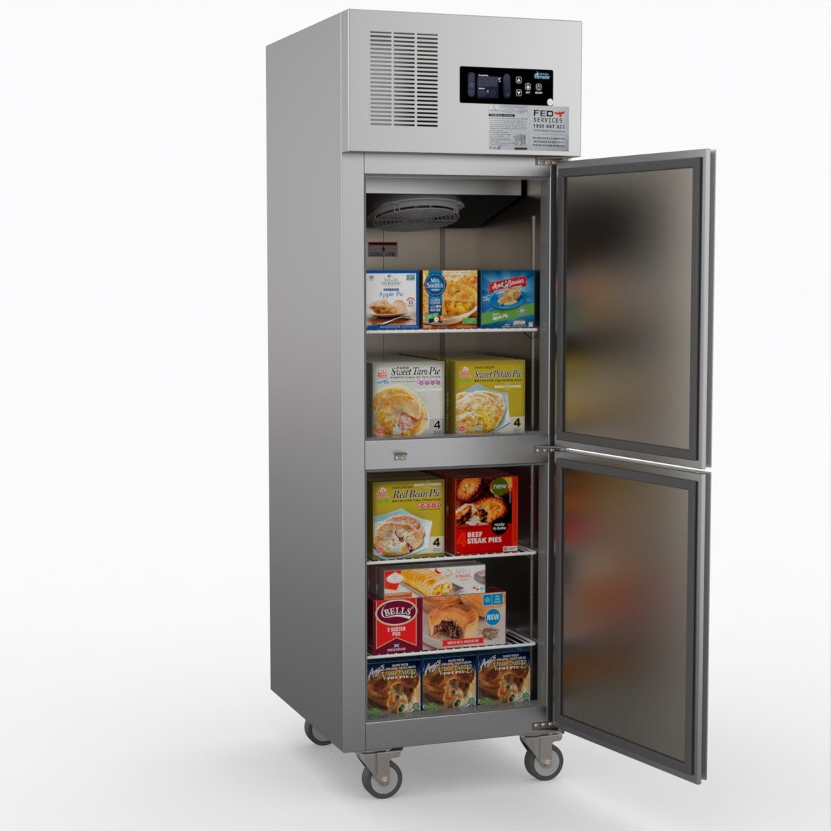 Thermaster Tropical 2 X Half Door Ss Freezer SUF500