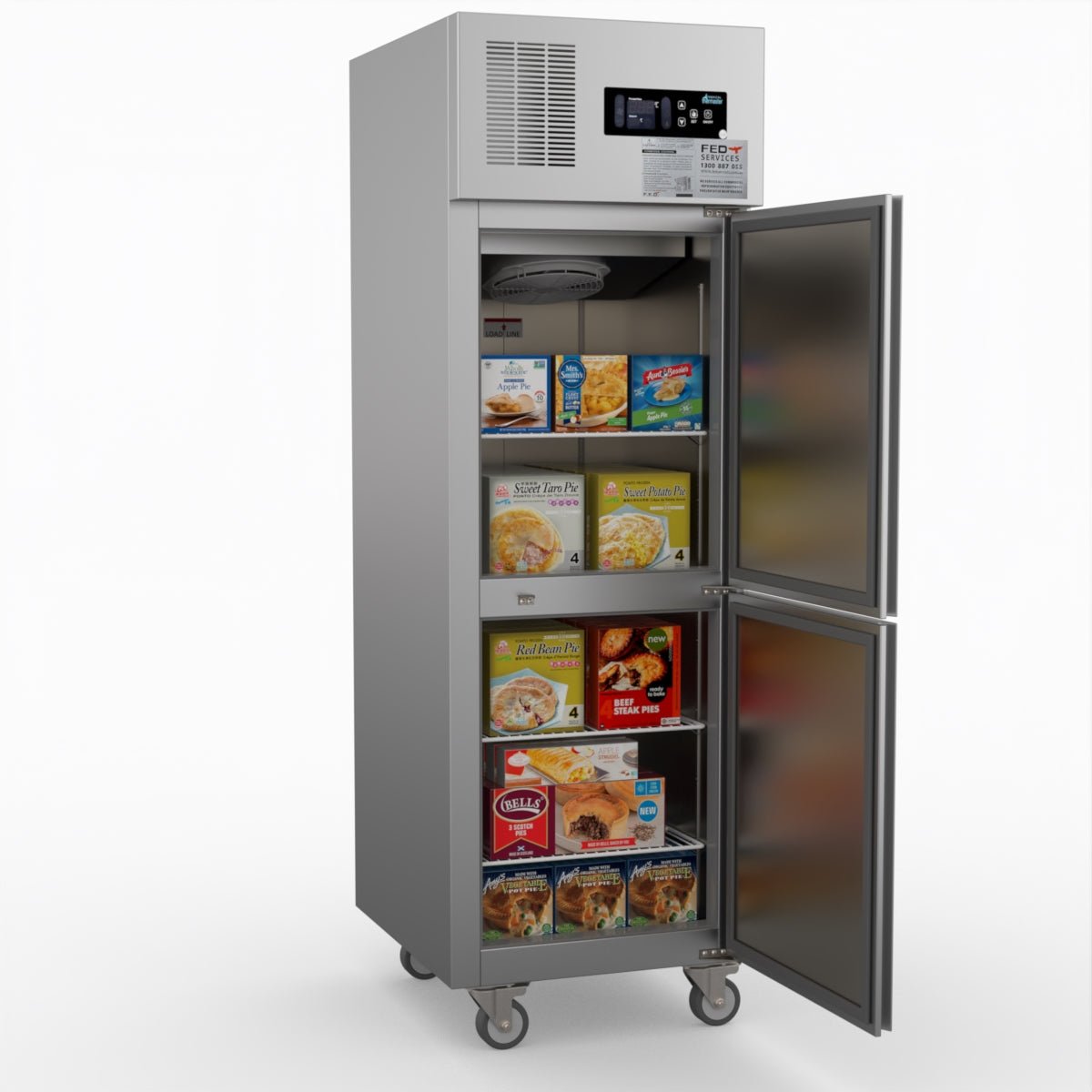 Thermaster Tropical 2 X Half Door Ss Freezer SUF500