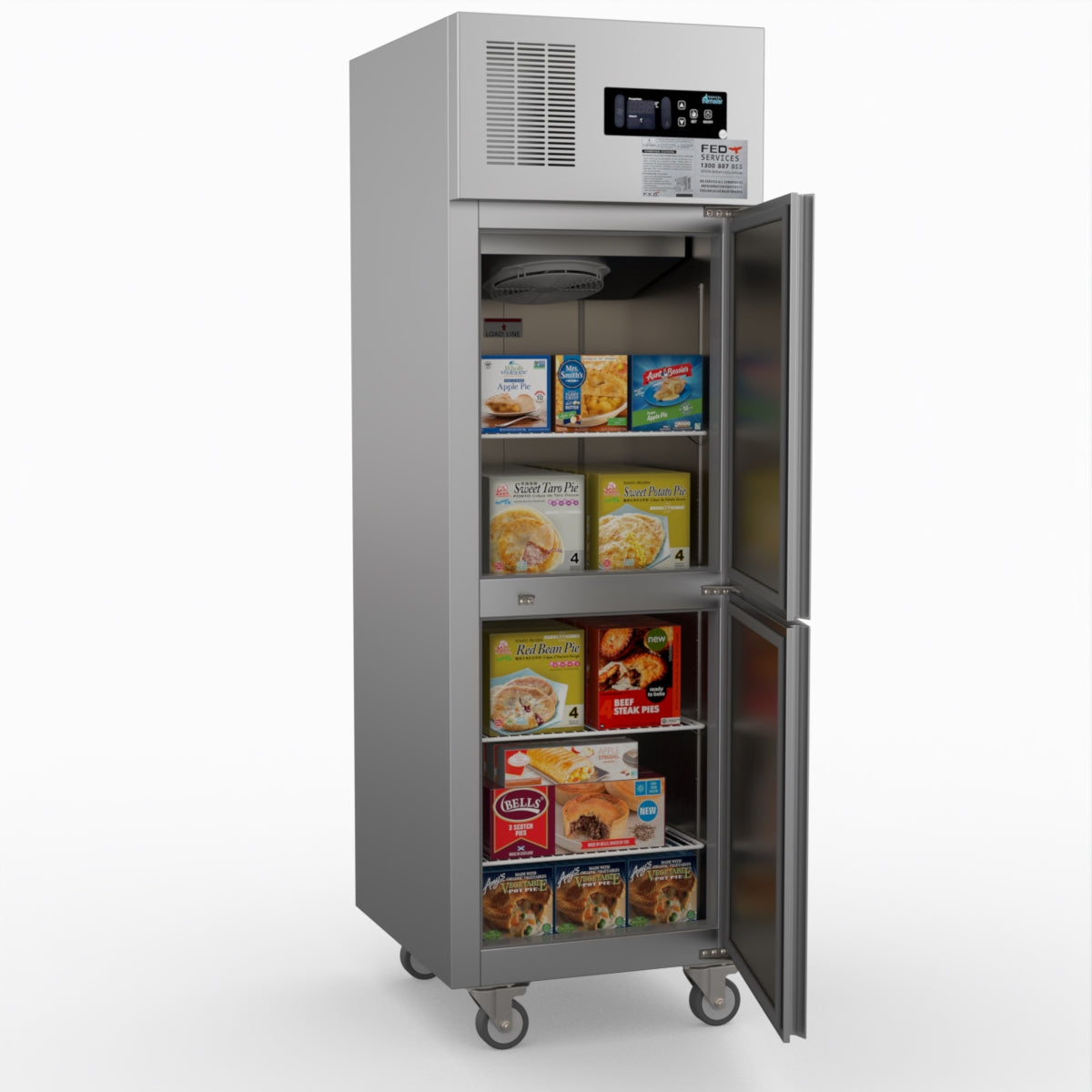 Thermaster Tropical 2 X Half Door Ss Freezer SUF500