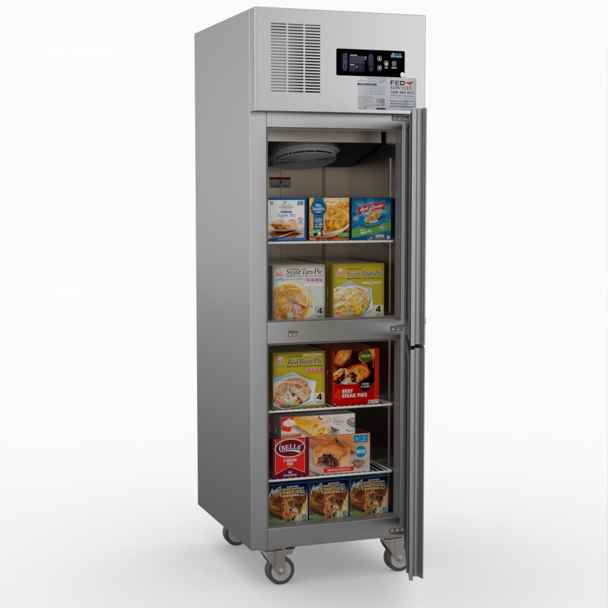 Thermaster Tropical 2 X Half Door Ss Freezer SUF500