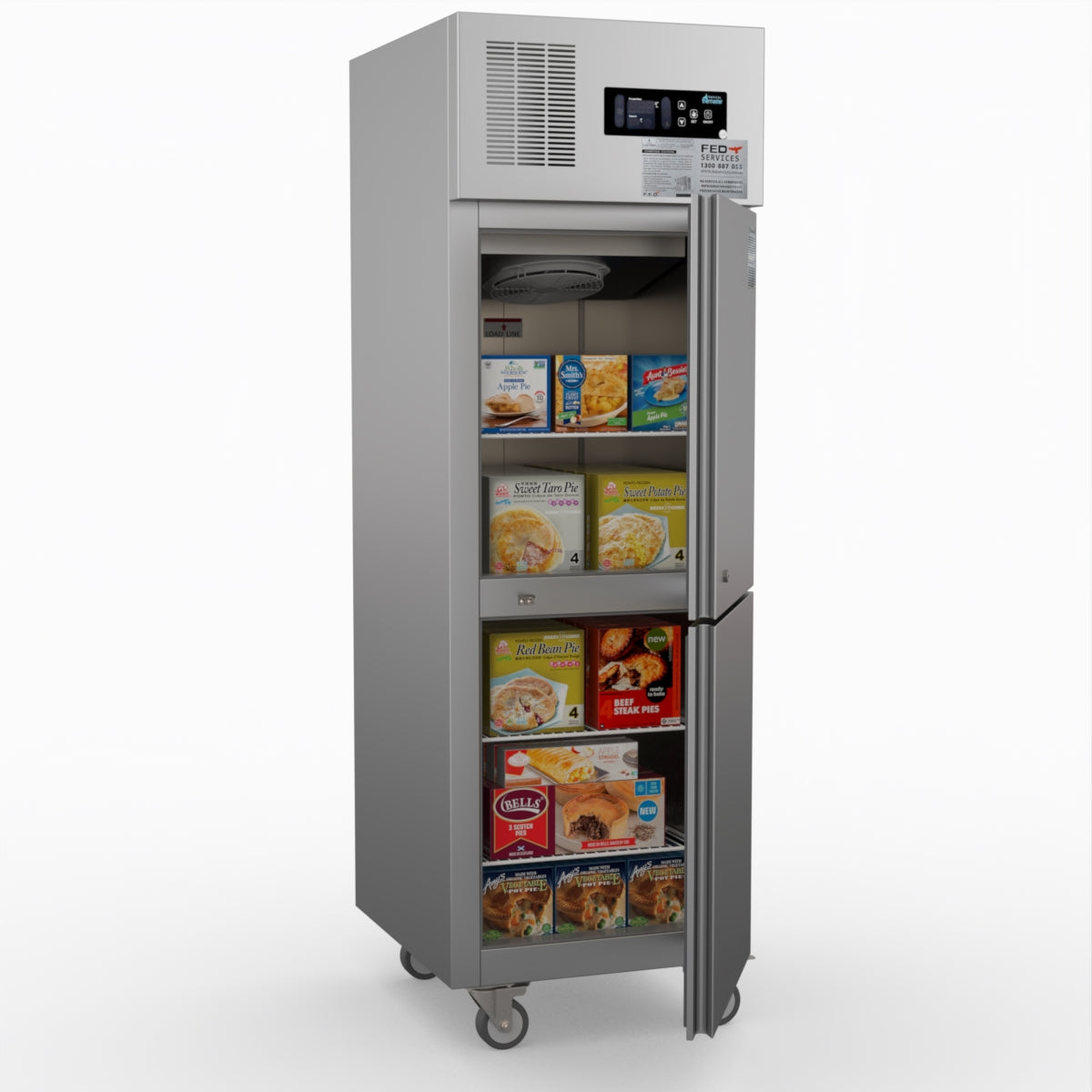 Thermaster Tropical 2 X Half Door Ss Freezer SUF500