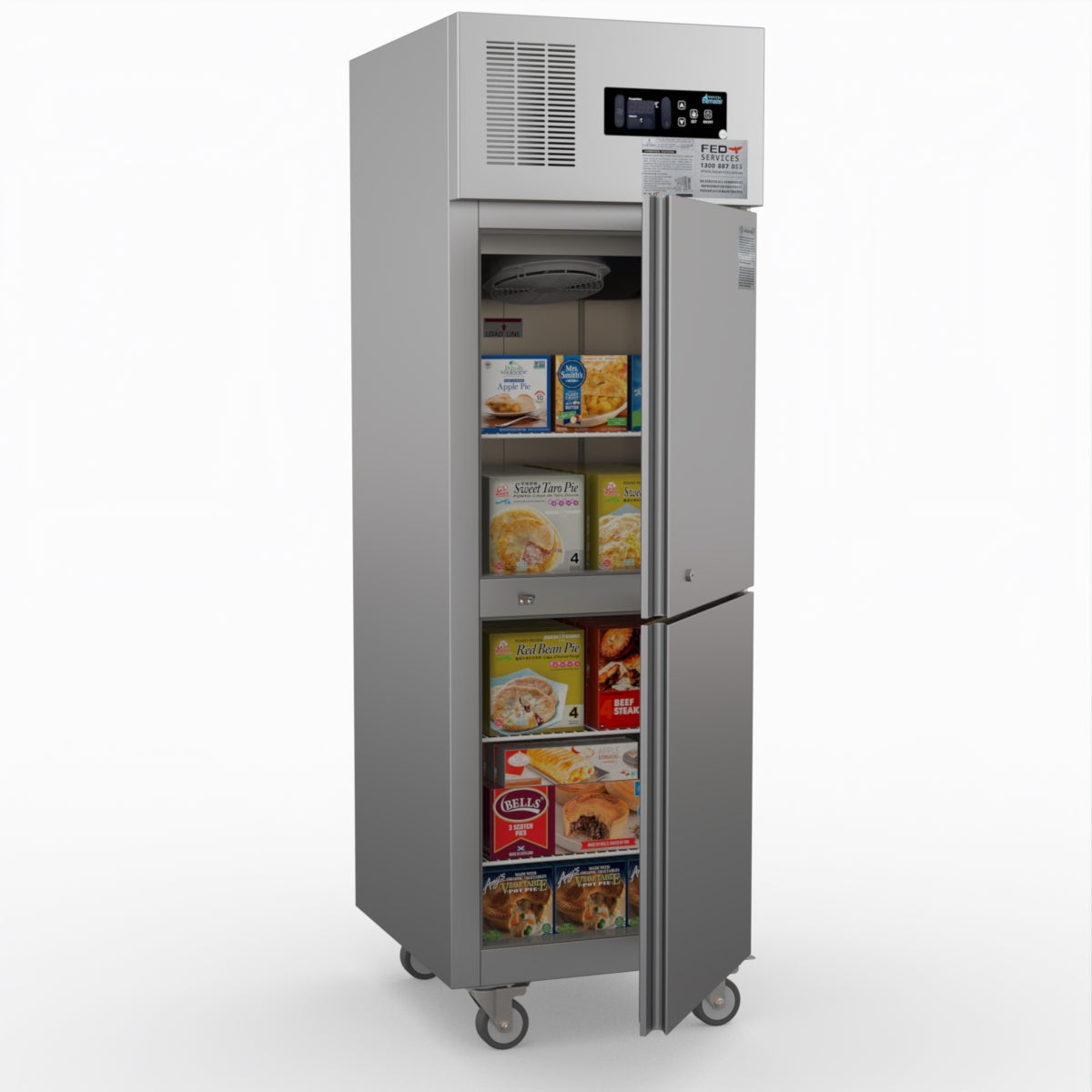 Thermaster Tropical 2 X Half Door Ss Freezer SUF500