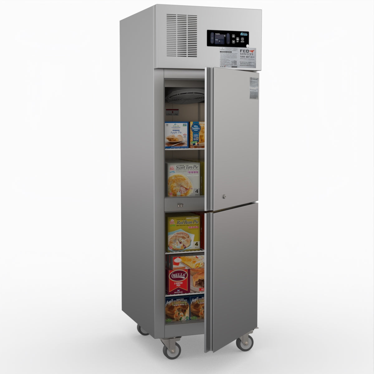 Thermaster Tropical 2 X Half Door Ss Freezer SUF500