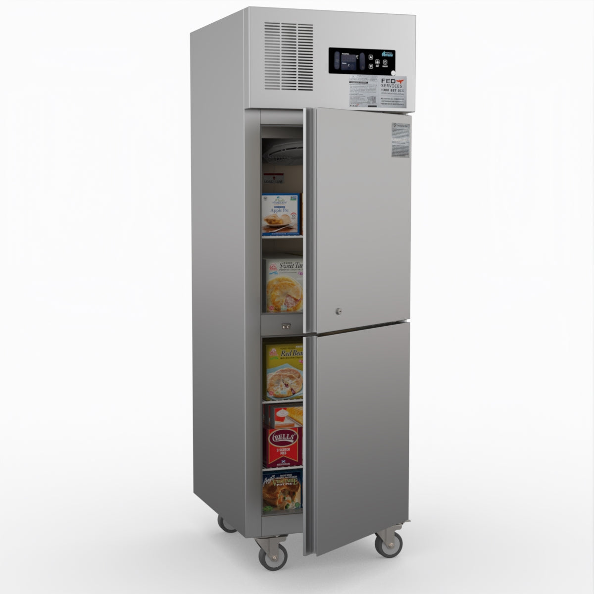 Thermaster Tropical 2 X Half Door Ss Freezer SUF500