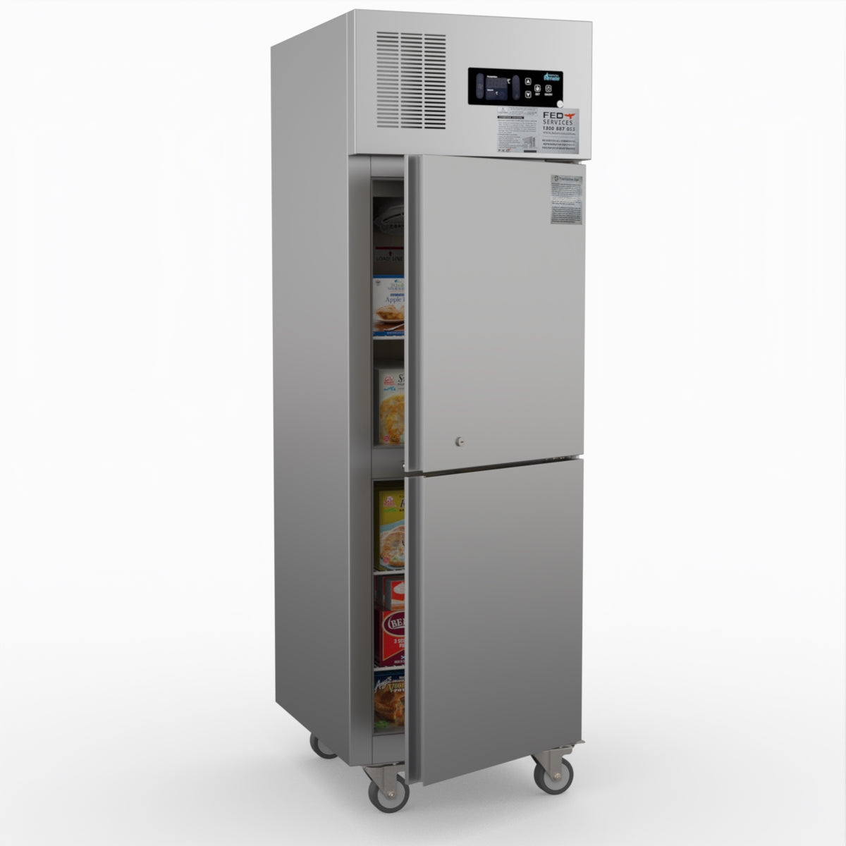Thermaster Tropical 2 X Half Door Ss Freezer SUF500