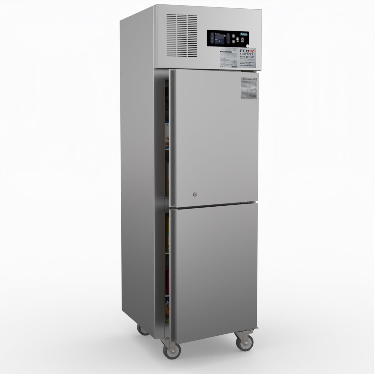 Thermaster Tropical 2 X Half Door Ss Freezer SUF500