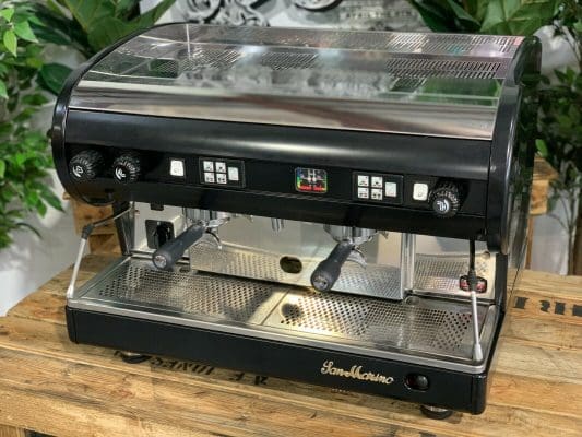 San Marino Lisa - 2 Group Commercial Espresso Machine - Black