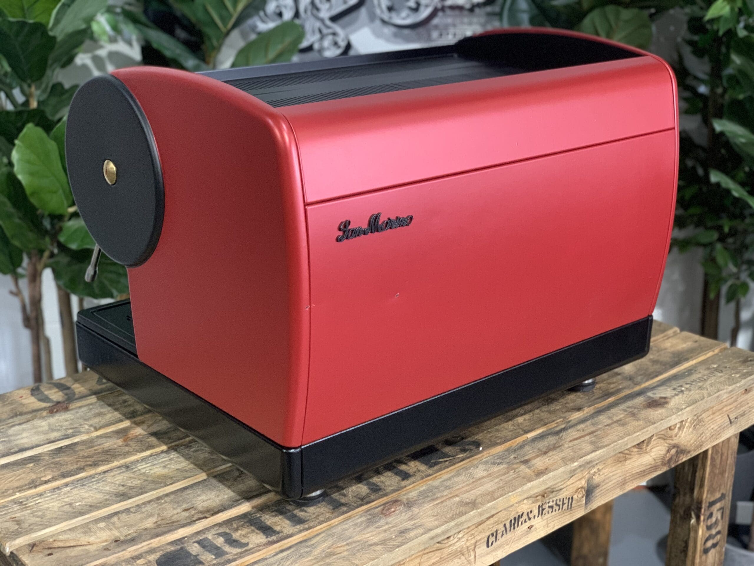 San Marino Lisa Red - 2 Group Commercial Espresso Machine - Black